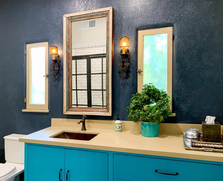 Turquoise Bathroom Vanity For Sale