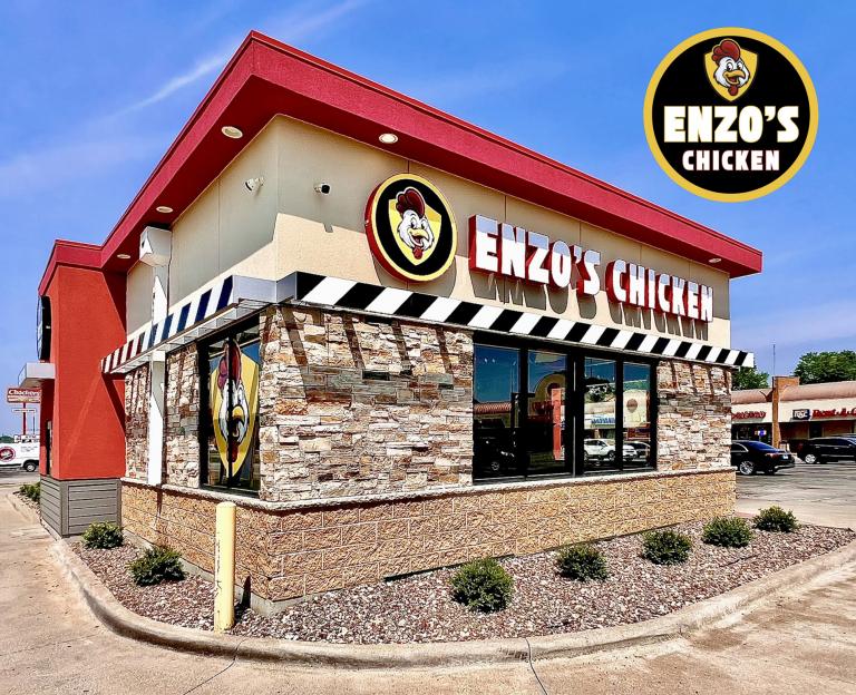 Updated exterior with new logo and angled stripes banding