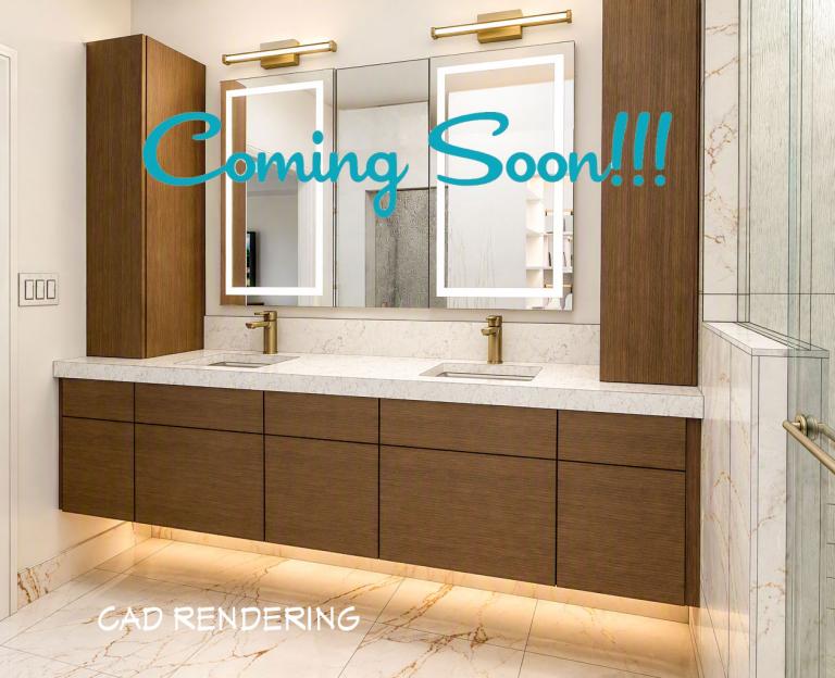 Floating Vanity CAD Rendering
